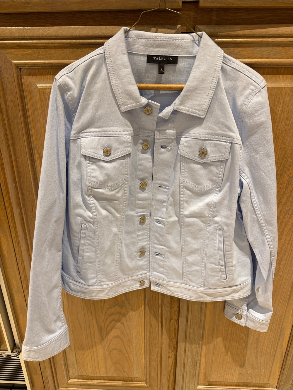 Talbots Baby Blue Denim Jacket
